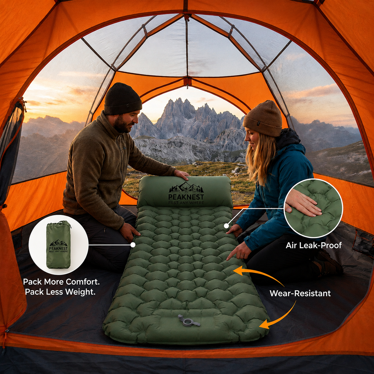 PeakNest™ Ultralight Sleeping Pad